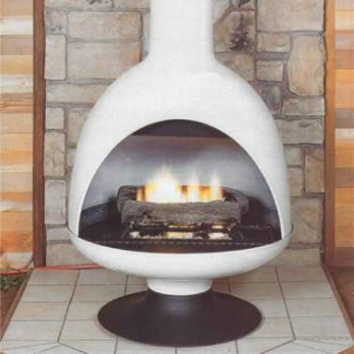 Fire Drum 3 Gas- Decorative Gas Appliance- Powder Coat - Malm Fireplaces