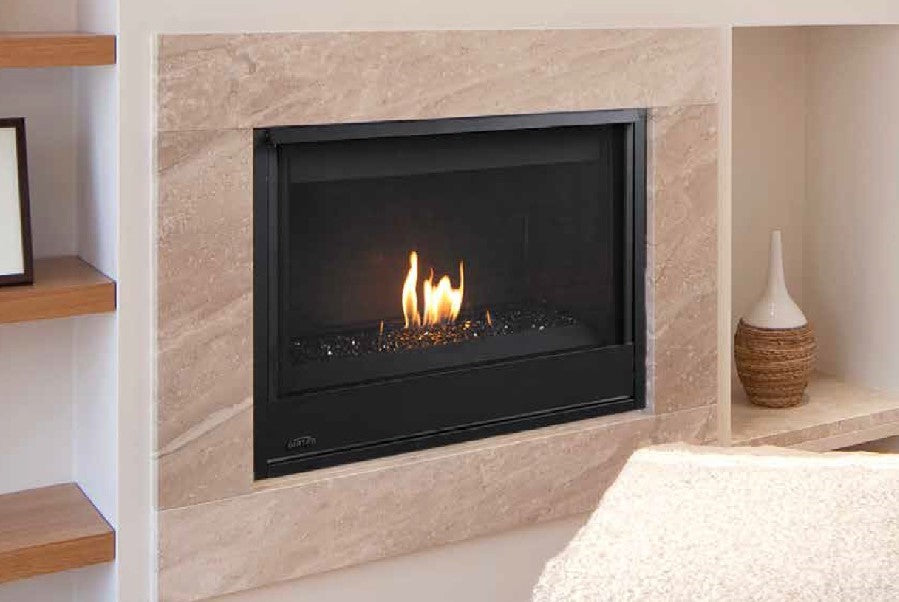 Aries CD40 - 40" Aries Direct-Vent Fireplace, Top or Rear Vent - IHP Astria