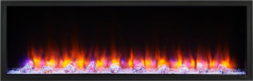 78" Scion Clean Face Linear Electric Fireplace- SF-SC78-BK - SimpliFire