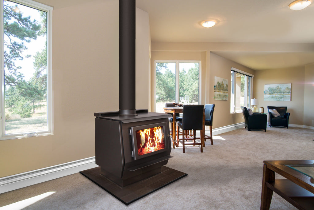 King 40 Wood Stove:  Required Base Options- Classic Base - Blaze King Wood