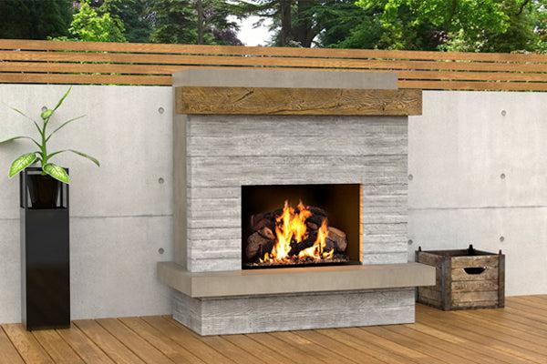 American fyre grand cordova model outdoor gas-fireplace