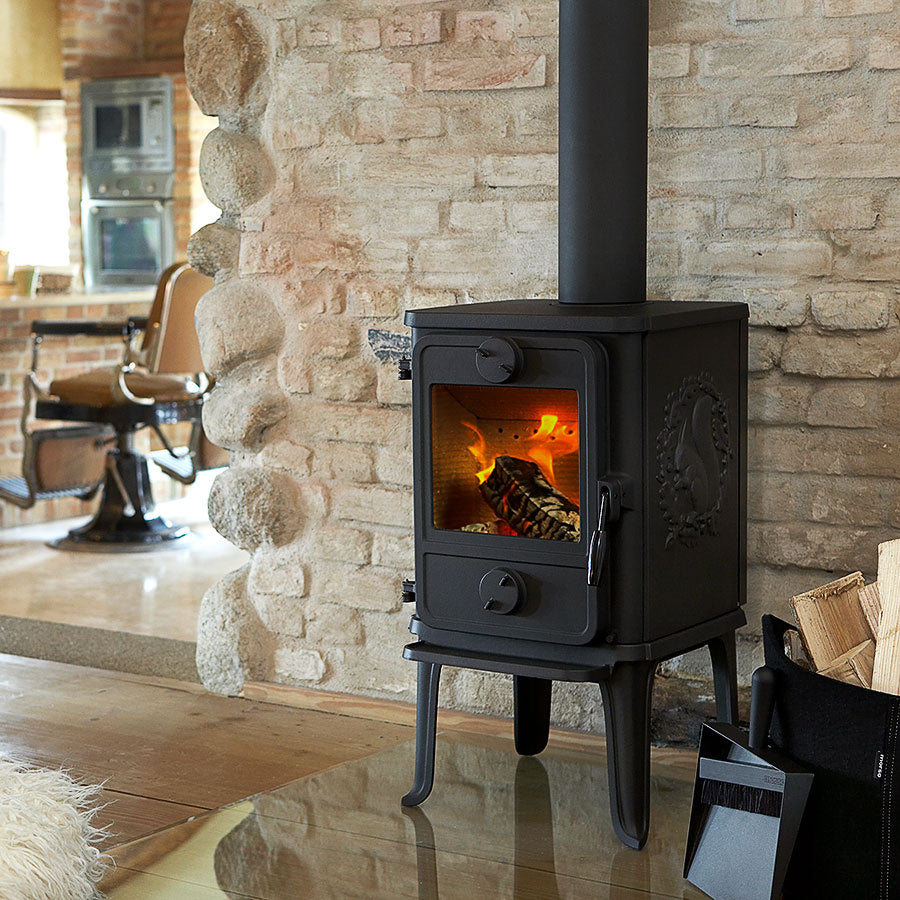 Cast iron stove with oven, wood burning stove, fireplace, cooker stove