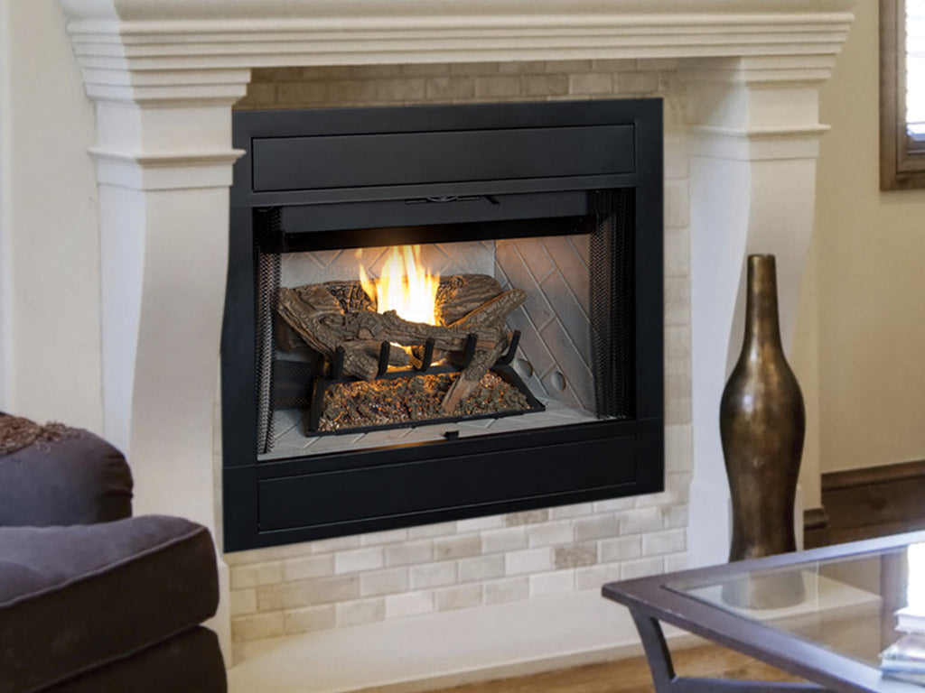 Mission 36 - 36" B-Vent Fireplace, Natural Gas, Smooth Face - IHP Astria