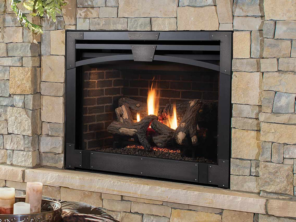 Altair DLX 40 - 40" Altair DLX Direct-Vent Fireplace, Top/Rear Combo - IHP Astria