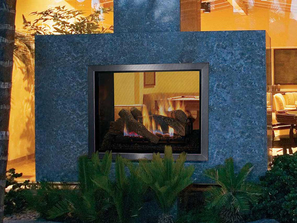 Montebello ST - 40" Montebello Direct-Vent Gas Fireplace, Top Vent, See Through, Louverless - IHP Astria