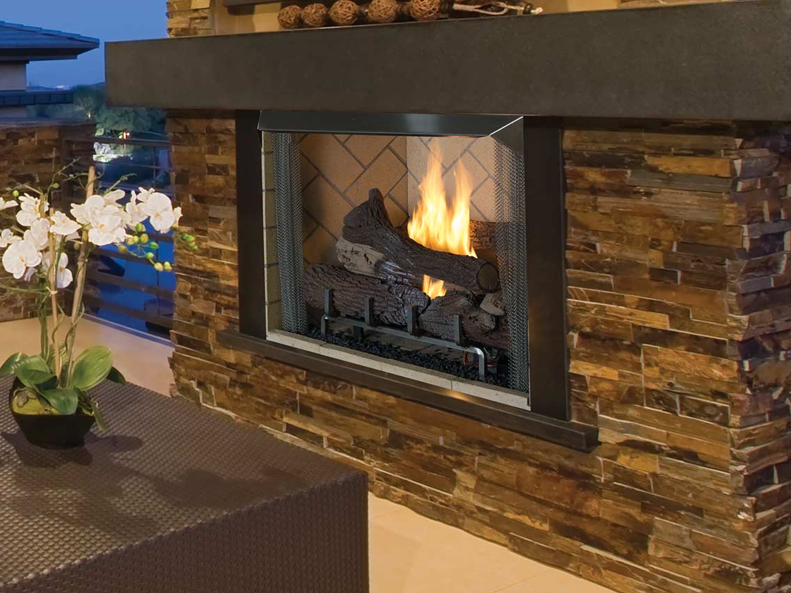 Venetian 42 - 42" Outdoor Vent-Free Firebox & CAPO Fireside