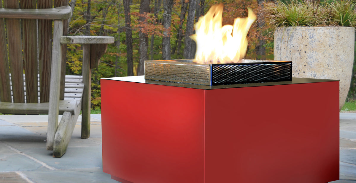 Work Cube Fire Outdoor Fire Cube & CAPO Fireside