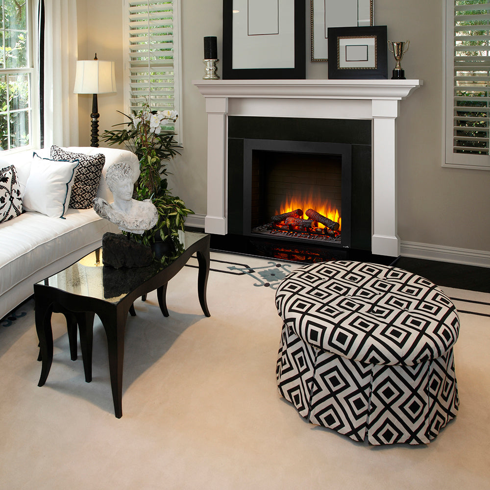 Kenwood Flush Mantel Primed MDF- AFKDMPB - SimpliFire