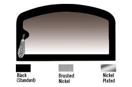 Performer C210 - Optional Accessories - Arch Faceplates- Nickel- (Faceplate Only)- ARCH-FP-N-SM - IHP Ironstrike