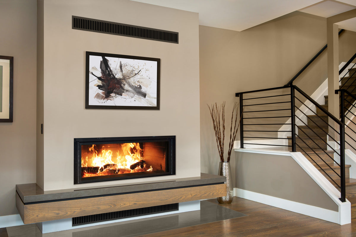 Linear Split Pane Fireplace Body - Fireplace Body & CAPO Fireside