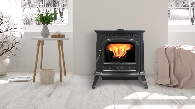 XXV-TC Pellet Stove - Porcelain Twilight | CAPO Fireside