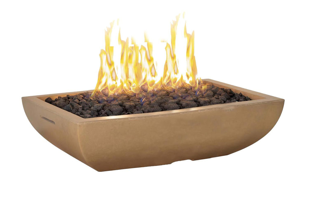 Bordeaux Rectangle Fire Bowl * - American Fyre