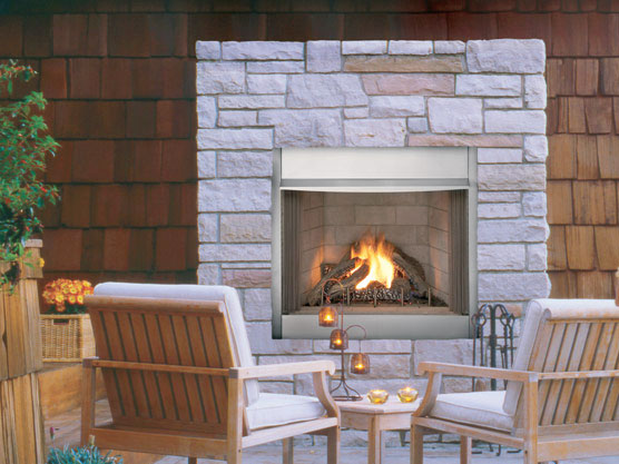 Polaris 42 - 42" Outdoor Vent-Free Fireplace - IHP Astria