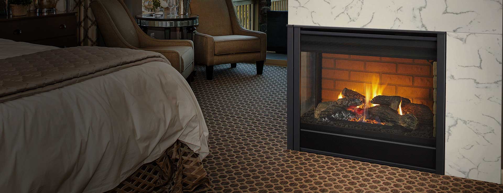 Fireplace - Gas - Multi-Sided - Corner Gas Fireplace L/R-COR | CAPO Fireside