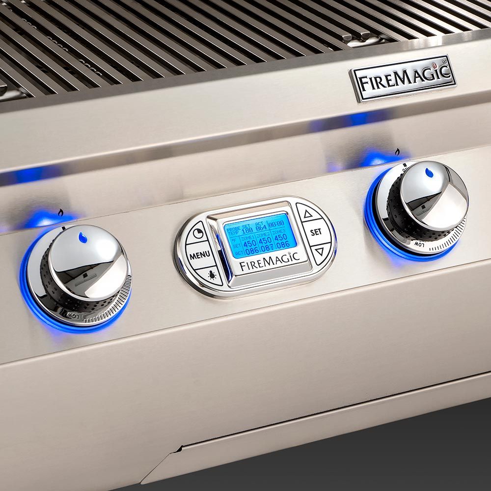 E660s Portable Grills with Digital Thermometer & Flush Mounted Single Side Burner (-62) - Fire Magic