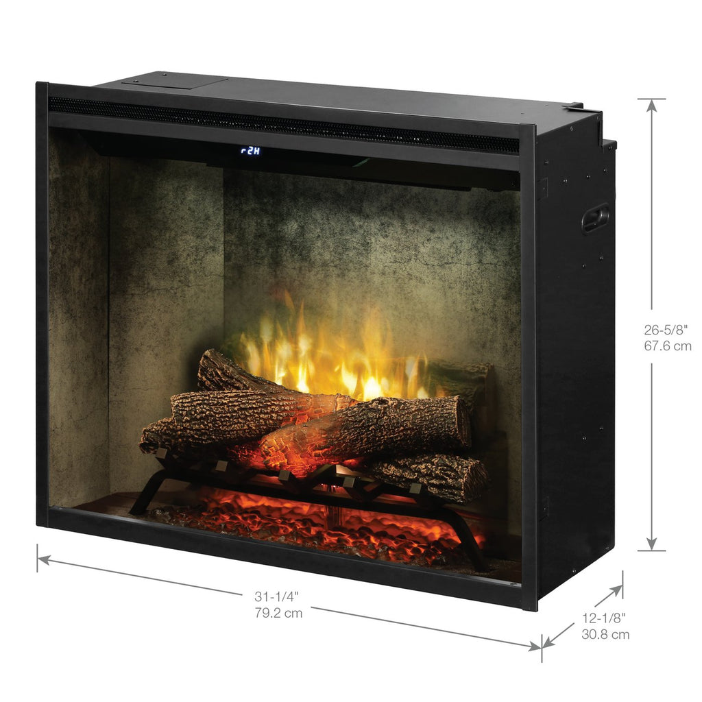 Revillusion 30" Built-In Firebox, Weathered Concrete- RBF30WC - Dimplex