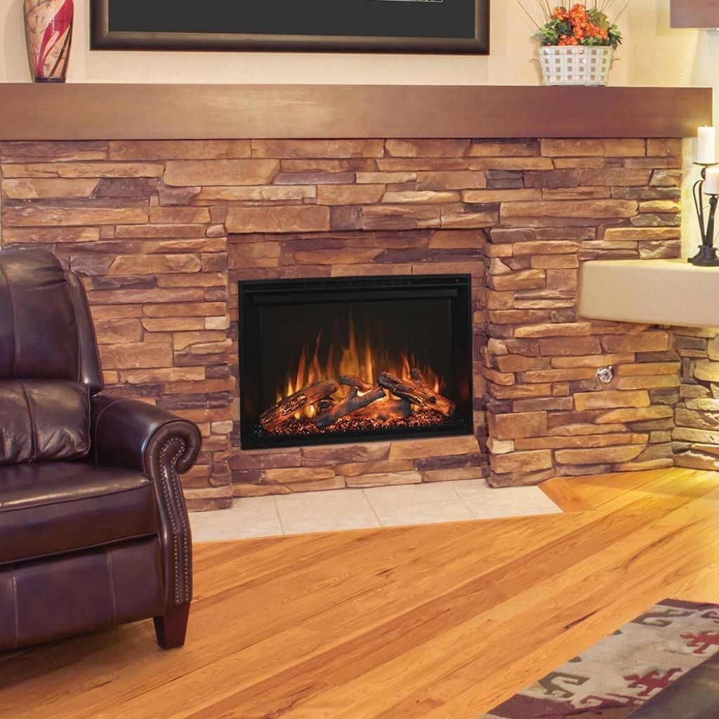 26" Redstone Traditional Built-In Electric Fireplace - Modern Flames