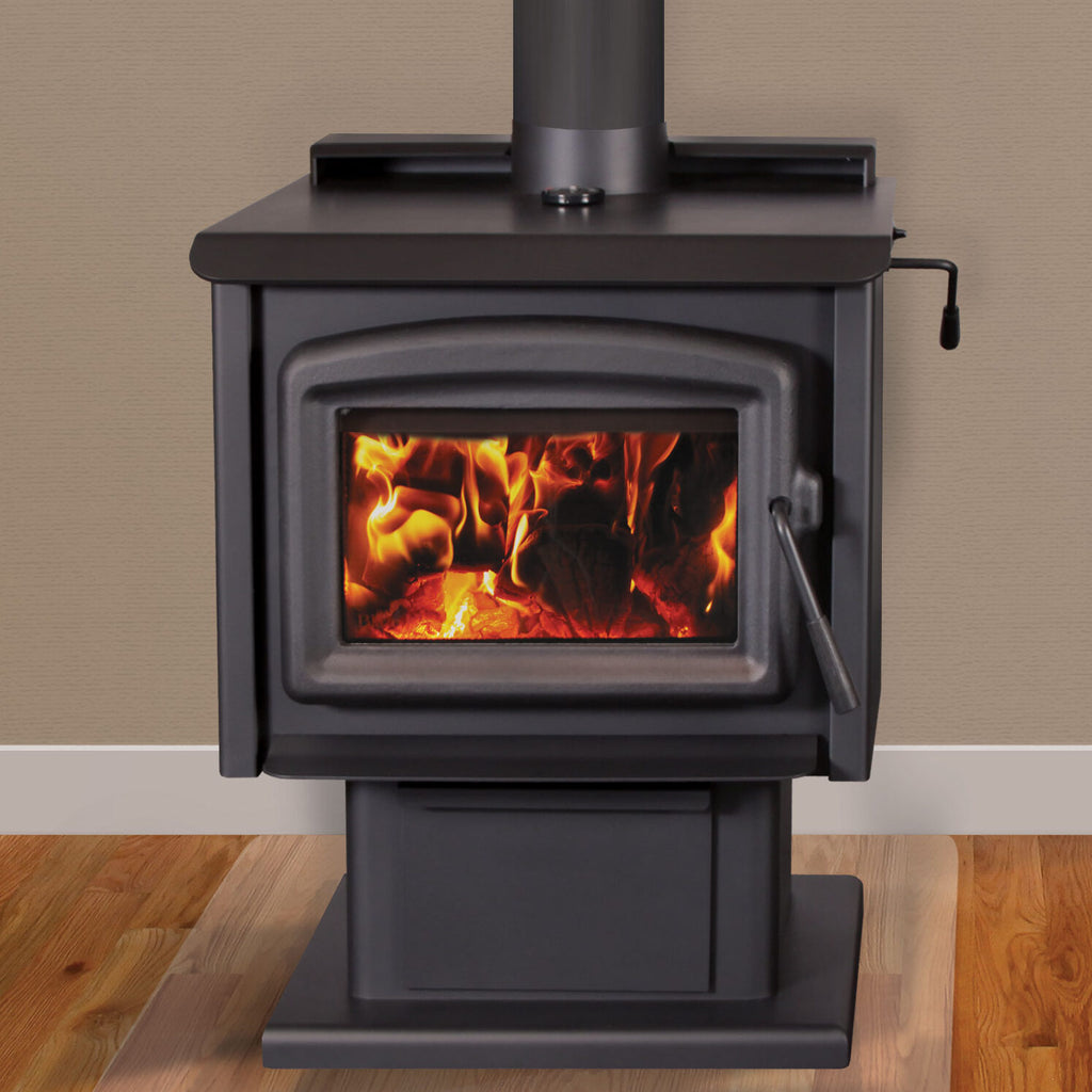 King 40 Wood Stove: Required Base Option- Pedestal with Ash Drawer - Blaze King Wood